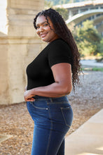 Load image into Gallery viewer, Soft & Simple Round Neck Short Sleeve Bodysuit (multiple color options)