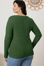 Load image into Gallery viewer, All You Ever Wanted Ribbed V-Neck Long Sleeve Top (multiple color options)