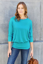 Load image into Gallery viewer, Not So Basic Round Neck Batwing Sleeve Top (multiple color options)