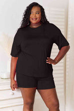 Load image into Gallery viewer, Lounge Life 2pc. Short Sleeve Top and Shorts Lounge Set (multiple color options)