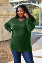 Load image into Gallery viewer, Basic Update Ribbed Round Neck Long Sleeve Knit Top (multiple color options)