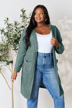 Load image into Gallery viewer, Cover Me Up In Comfort Ribbed Open Front Long Sleeve Cardigan