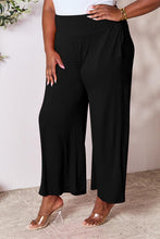 Load image into Gallery viewer, Keep It Simple Smocked Wide Waistband Wide Leg Pants (multiple color options)