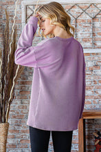 Load image into Gallery viewer, Tender Thoughts Round Neck Dropped Shoulder Top