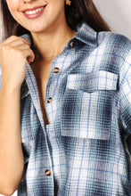 Load image into Gallery viewer, Check You Out Plaid Dropped Shoulder Shirt (2 color options)