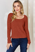 Load image into Gallery viewer, Everyday Basic Ribbed Long Sleeve Top (multiple color options)