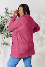 Load image into Gallery viewer, Chilly Days & Nights Ribbed Open Front Cardigan with Pockets (multiple color options)