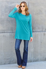 Load image into Gallery viewer, Everyday Happiness Round Neck Long Sleeve Top (multiple color options)