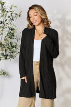 Load image into Gallery viewer, Chilly Days & Nights Ribbed Open Front Cardigan with Pockets (multiple color options)