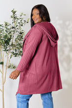 Load image into Gallery viewer, Cover Me Up In Comfort Ribbed Open Front Long Sleeve Cardigan