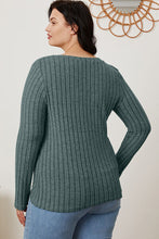 Load image into Gallery viewer, All You Ever Wanted Ribbed V-Neck Long Sleeve Top (multiple color options)