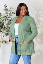 Load image into Gallery viewer, Chilly Days & Nights Ribbed Open Front Cardigan with Pockets (multiple color options)