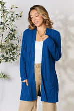 Load image into Gallery viewer, Chilly Days & Nights Ribbed Open Front Cardigan with Pockets (multiple color options)