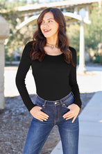 Load image into Gallery viewer, Soft & Simple Round Neck Long Sleeve Bodysuit (multiple color options)