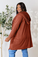 Load image into Gallery viewer, Cover Me Up In Comfort Ribbed Open Front Long Sleeve Cardigan