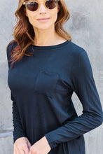 Load image into Gallery viewer, Everyday Happiness Round Neck Long Sleeve Top (multiple color options)