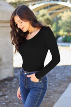 Load image into Gallery viewer, Soft & Simple Round Neck Long Sleeve Bodysuit (multiple color options)