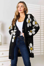 Load image into Gallery viewer, Happy Thoughts Floral Button Down Longline Cardigan