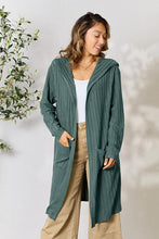 Load image into Gallery viewer, Cover Me Up In Comfort Ribbed Open Front Long Sleeve Cardigan