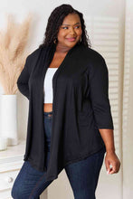 Load image into Gallery viewer, Cozy & Comfortable Open Front Cardigan in Black