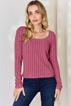 Load image into Gallery viewer, Everyday Basic Ribbed Long Sleeve Top (multiple color options)