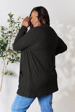 Load image into Gallery viewer, Chilly Days & Nights Ribbed Open Front Cardigan with Pockets (multiple color options)