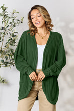 Load image into Gallery viewer, All Day Comfort Ribbed Cocoon Cardigan (multiple color options)