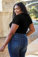 Load image into Gallery viewer, Soft & Simple Round Neck Short Sleeve Bodysuit (multiple color options)