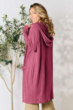 Load image into Gallery viewer, Cover Me Up In Comfort Ribbed Open Front Long Sleeve Cardigan