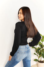 Load image into Gallery viewer, Shared Happiness V- Neck Bodysuit in Black