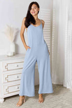 Load image into Gallery viewer, Feeling Fun Spaghetti Strap V-Neck Jumpsuit (multiple color options)