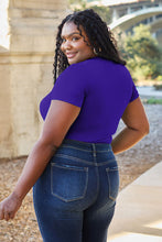 Load image into Gallery viewer, Soft & Simple Round Neck Short Sleeve Bodysuit (multiple color options)