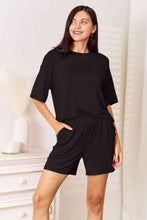 Load image into Gallery viewer, Lounge Life 2pc. Short Sleeve Top and Shorts Lounge Set (multiple color options)