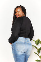 Load image into Gallery viewer, Shared Happiness V- Neck Bodysuit in Black