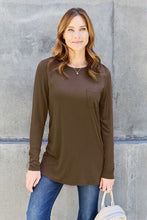 Load image into Gallery viewer, Everyday Happiness Round Neck Long Sleeve Top (multiple color options)