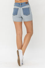 Load image into Gallery viewer, JUDY BLUE Color Block Denim Shorts