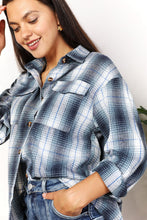 Load image into Gallery viewer, Check You Out Plaid Dropped Shoulder Shirt (2 color options)