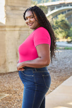 Load image into Gallery viewer, Soft & Simple Round Neck Short Sleeve Bodysuit (multiple color options)