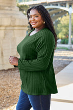 Load image into Gallery viewer, Basic Update Ribbed Round Neck Long Sleeve Knit Top (multiple color options)