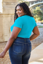 Load image into Gallery viewer, Soft & Simple Round Neck Short Sleeve Bodysuit (multiple color options)
