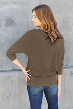 Load image into Gallery viewer, Not So Basic Round Neck Batwing Sleeve Top (multiple color options)