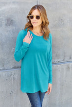 Load image into Gallery viewer, Everyday Happiness Round Neck Long Sleeve Top (multiple color options)