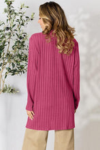 Load image into Gallery viewer, Chilly Days & Nights Ribbed Open Front Cardigan with Pockets (multiple color options)