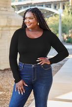 Load image into Gallery viewer, Soft & Simple Round Neck Long Sleeve Bodysuit (multiple color options)