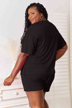 Load image into Gallery viewer, Lounge Life 2pc. Short Sleeve Top and Shorts Lounge Set (multiple color options)