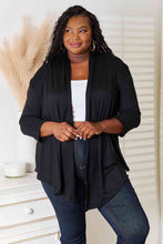 Load image into Gallery viewer, Cozy & Comfortable Open Front Cardigan in Black
