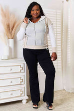 Load image into Gallery viewer, Vital Signs Color Block Exposed Seam Drawstring Hoodie