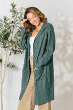 Load image into Gallery viewer, Cover Me Up In Comfort Ribbed Open Front Long Sleeve Cardigan