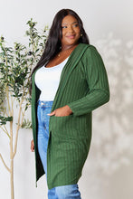 Load image into Gallery viewer, Cover Me Up In Comfort Ribbed Open Front Long Sleeve Cardigan