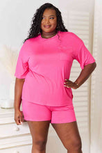 Load image into Gallery viewer, Lounge Life 2pc. Short Sleeve Top and Shorts Lounge Set (multiple color options)